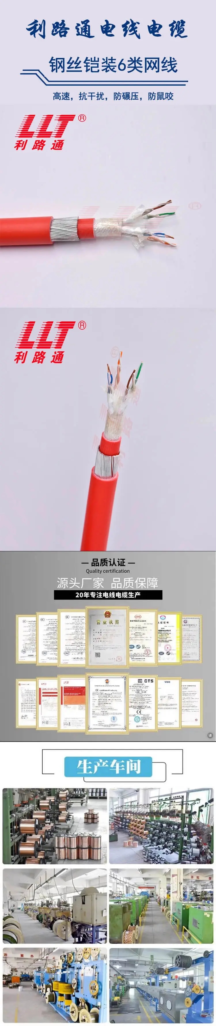 鎧裝6類網(wǎng)線